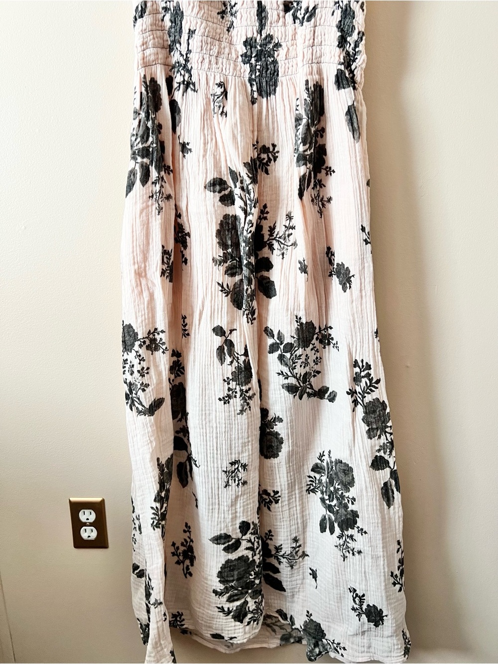 Free People pink Maxi Dress with Black Floral Print - Picture 2 of 14